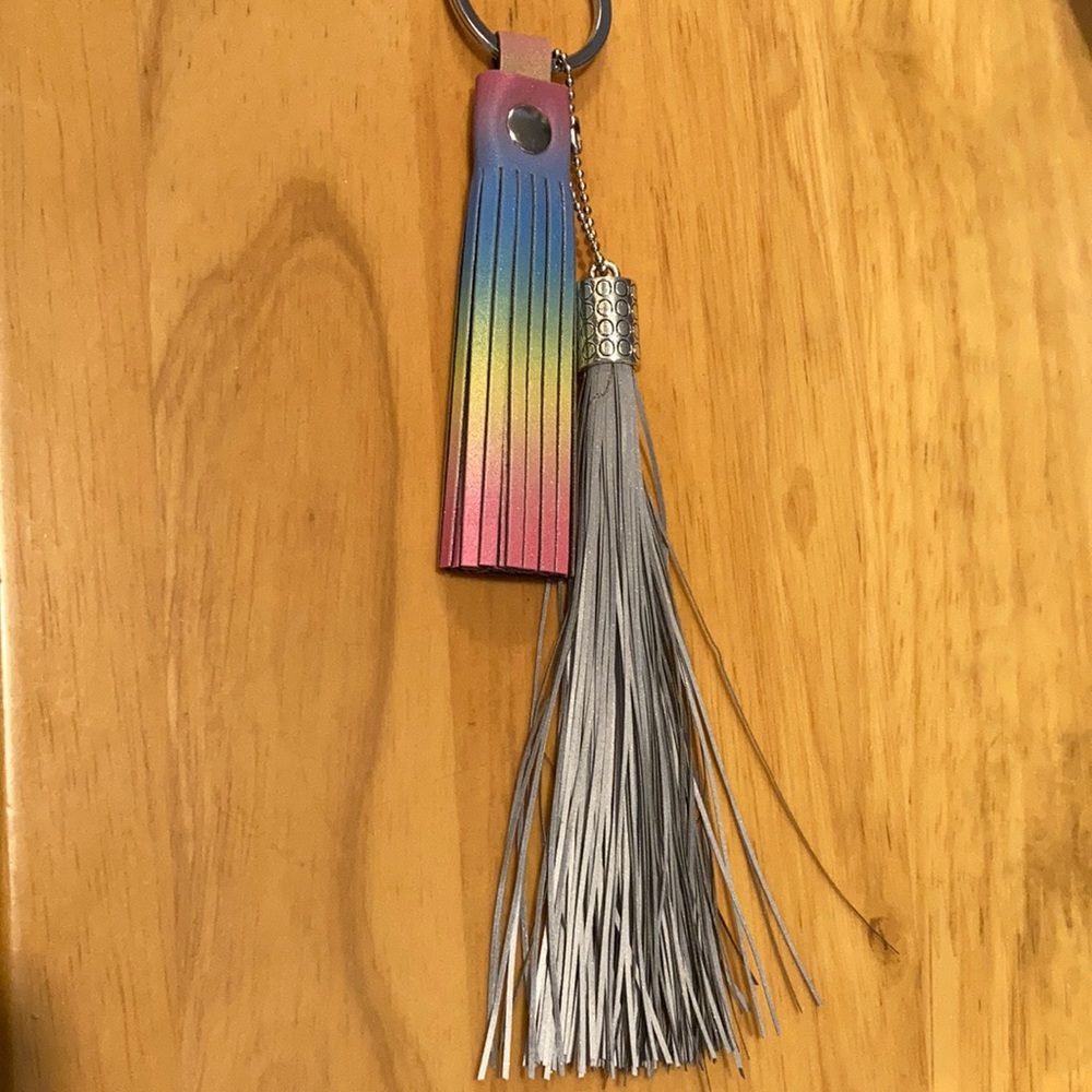 Double tassel keychain